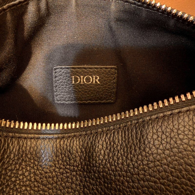 DIOR 迪奧Roller 黑色牛皮圓筒斜背包｜Christian Dior 斜背包 男包 全配｜巴黎專櫃購入｜近新極美品-12