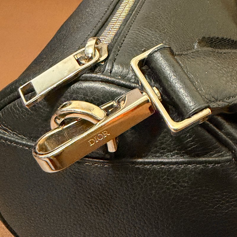 DIOR 迪奧Roller 黑色牛皮圓筒斜背包｜Christian Dior 斜背包 男包 全配｜巴黎專櫃購入｜近新極美品-14