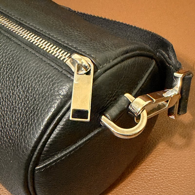 DIOR 迪奧Roller 黑色牛皮圓筒斜背包｜Christian Dior 斜背包 男包 全配｜巴黎專櫃購入｜近新極美品-15