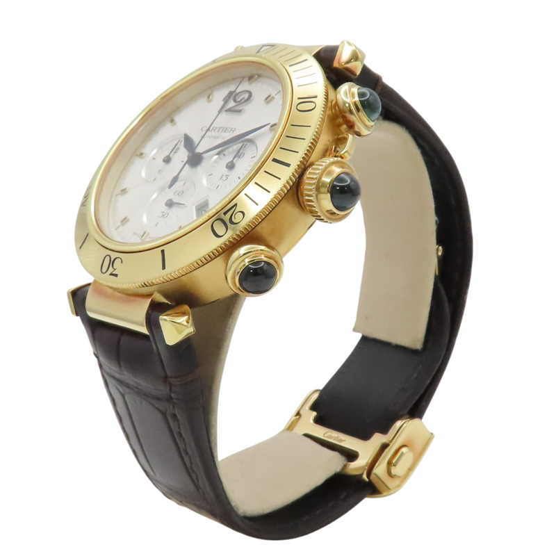 18K黃金 Pasha de Cartier 41mm 腕錶【Cartier 卡地亞】 WGPA0017-2