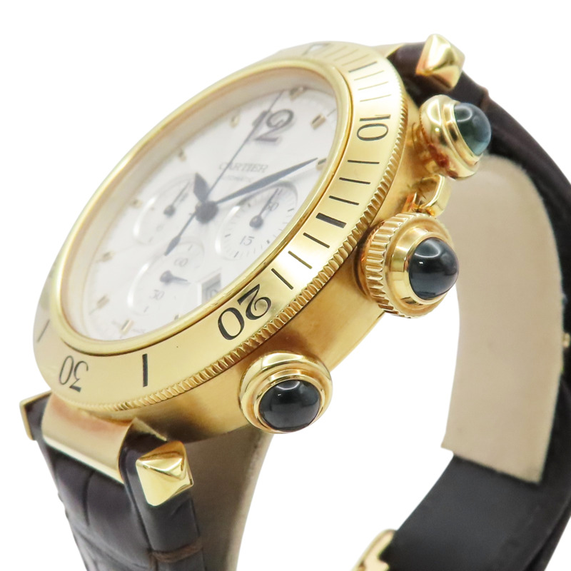 18K黃金 Pasha de Cartier 41mm 腕錶【Cartier 卡地亞】 WGPA0017-3