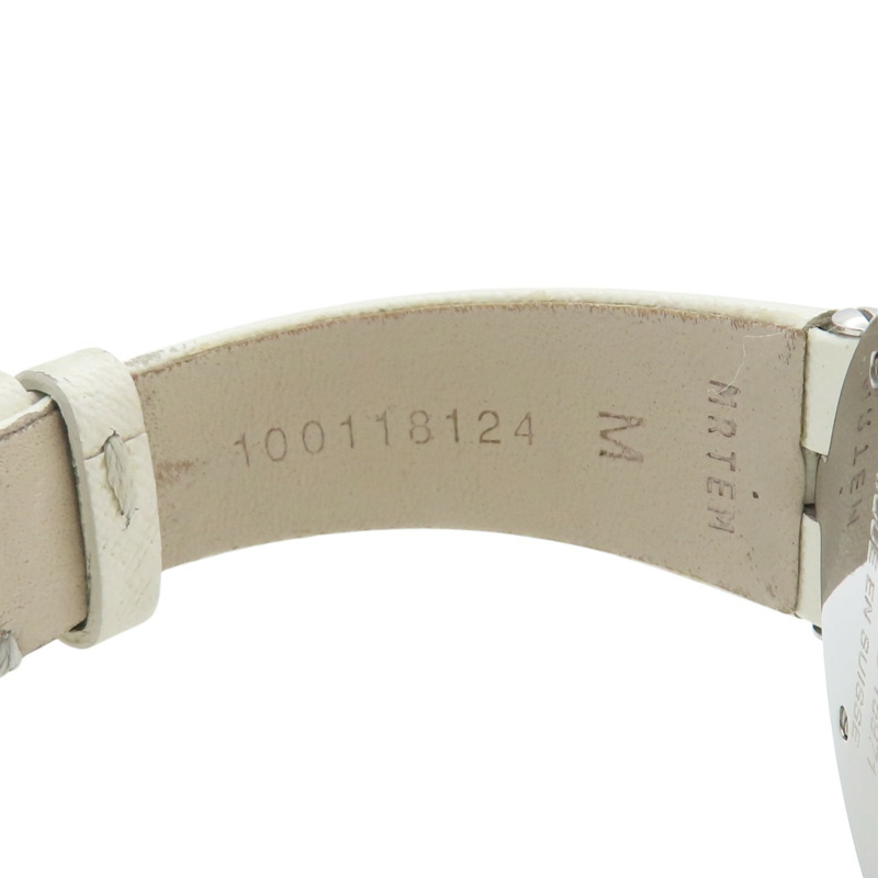 貝殼粉色母貝 錶盤 白色牛皮 錶帶 鑽石 B.ZERO1 腕錶【BVLGARI 寶格麗】 BZ30S-8