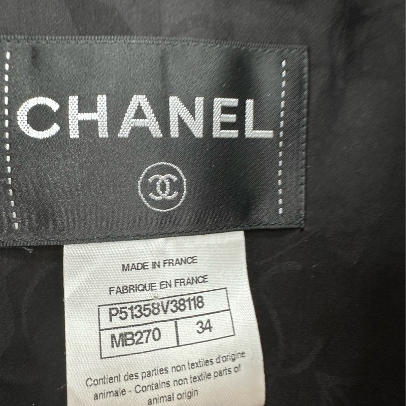 Chanel香奈兒 2015春夏潑墨斜紋軟呢外套外套 34碼-3