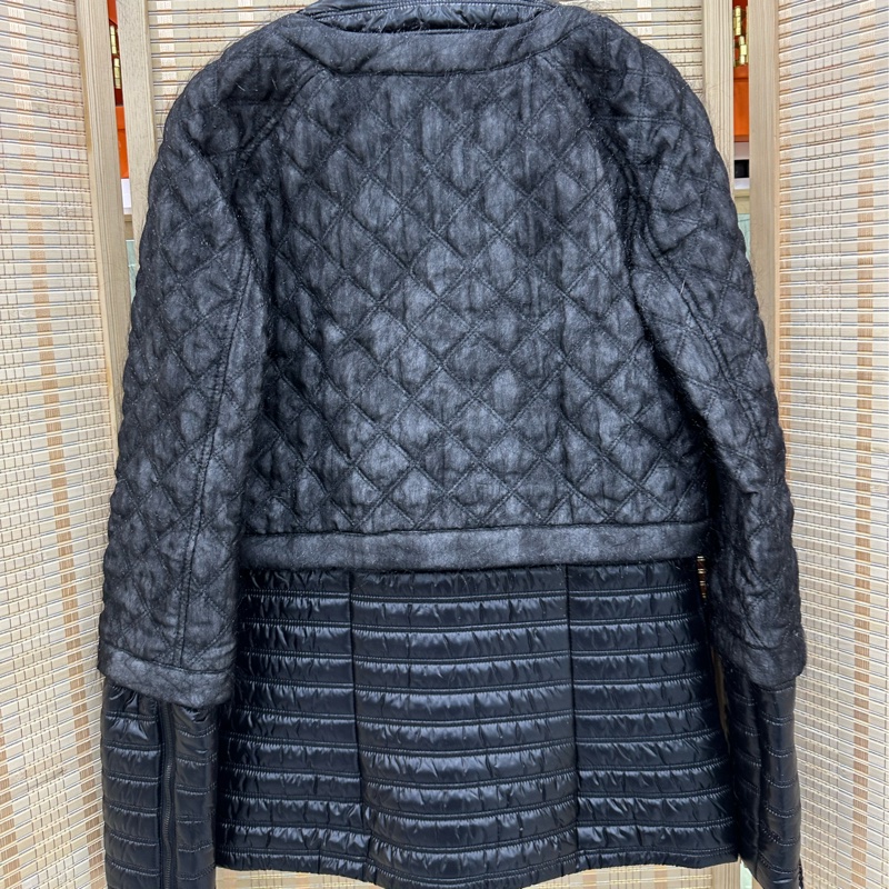 Chanel香奈兒黑色拼接羽絨外套,秀款 34碼-1