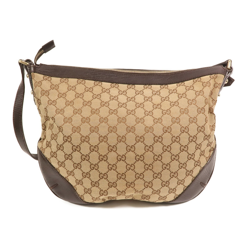 GUCCI 帆布Shoulder Bag金扣肩背袋-1