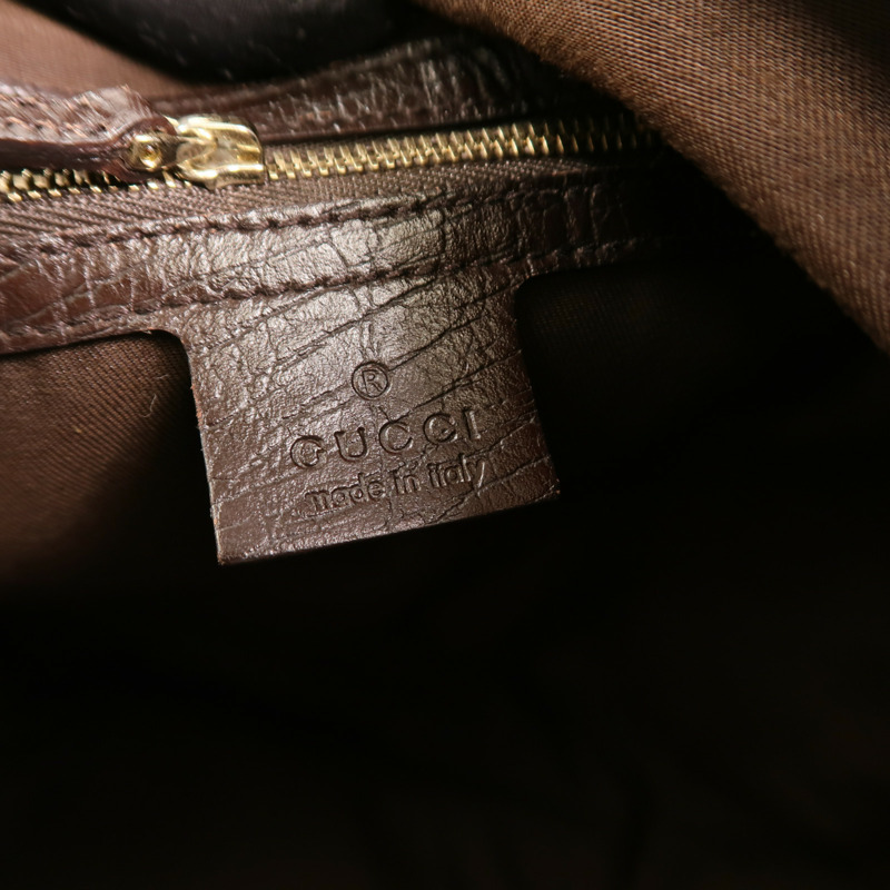 GUCCI 帆布Shoulder Bag金扣肩背袋-5