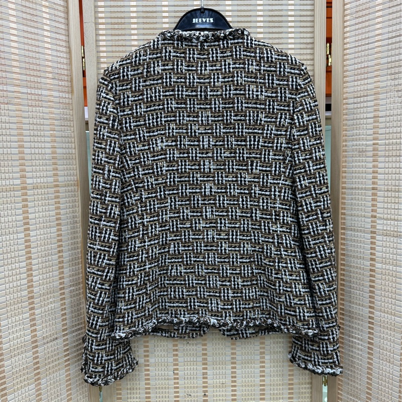 Chanel香奈兒達拉斯西部牛仔蝴蝶結星星扣秀款外套 絕美馬賽克 34碼-1