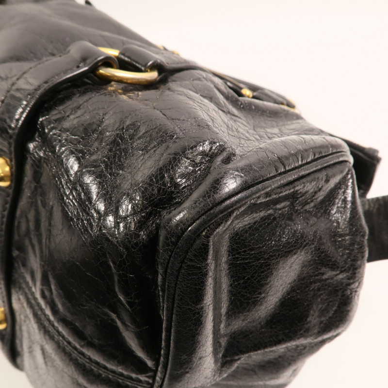 Miu Miu 牛皮皮革2 Way Bag金扣手挽肩背兩用袋-10