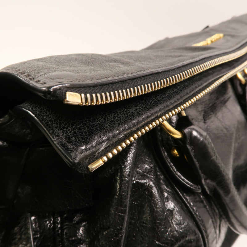 Miu Miu 牛皮皮革2 Way Bag金扣手挽肩背兩用袋-15