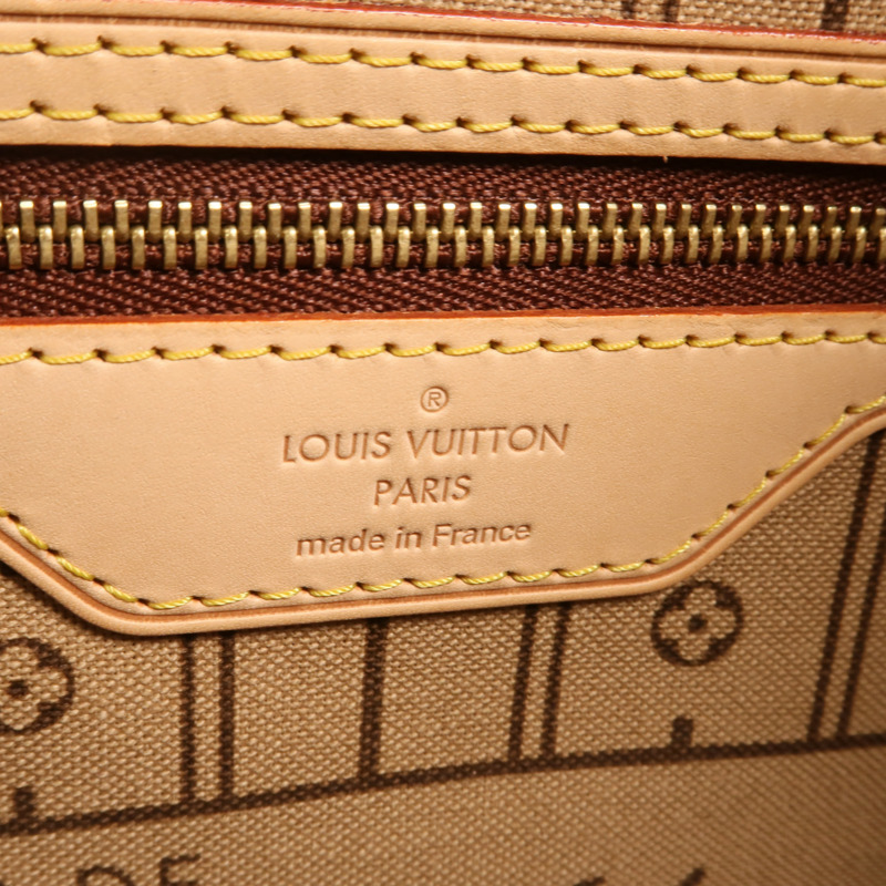 LOUIS VUITTON Monogram Neverfull MM金扣手挽袋-5