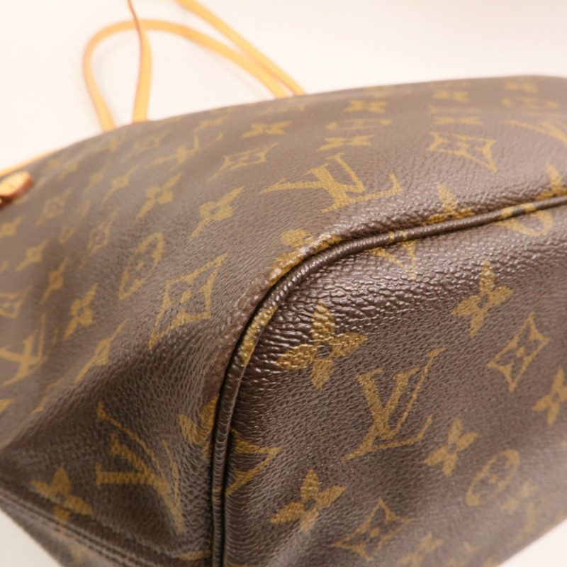 LOUIS VUITTON Monogram Neverfull MM金扣手挽袋-12