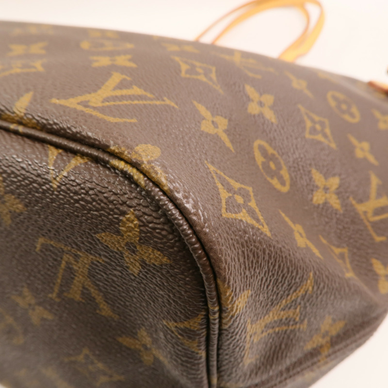 LOUIS VUITTON Monogram Neverfull MM金扣手挽袋-13