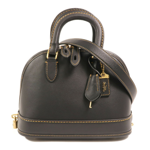 COACH 牛皮皮革Revel Bag金扣手挽肩背兩用袋