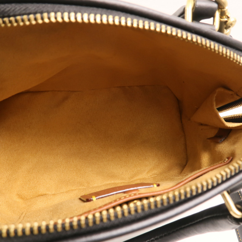 COACH 牛皮皮革Revel Bag金扣手挽肩背兩用袋-4