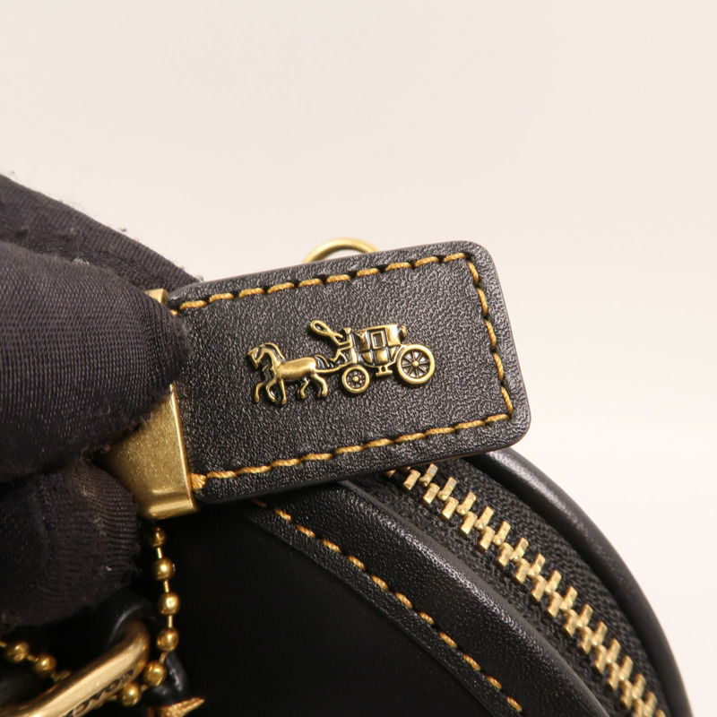 COACH 牛皮皮革Revel Bag金扣手挽肩背兩用袋-9