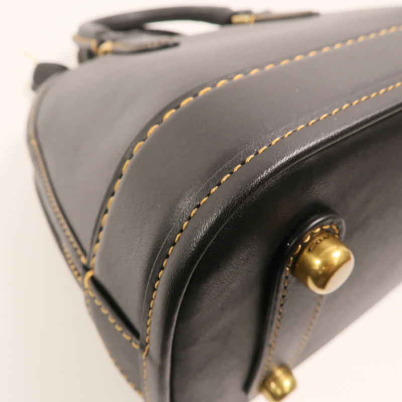 COACH 牛皮皮革Revel Bag金扣手挽肩背兩用袋-15