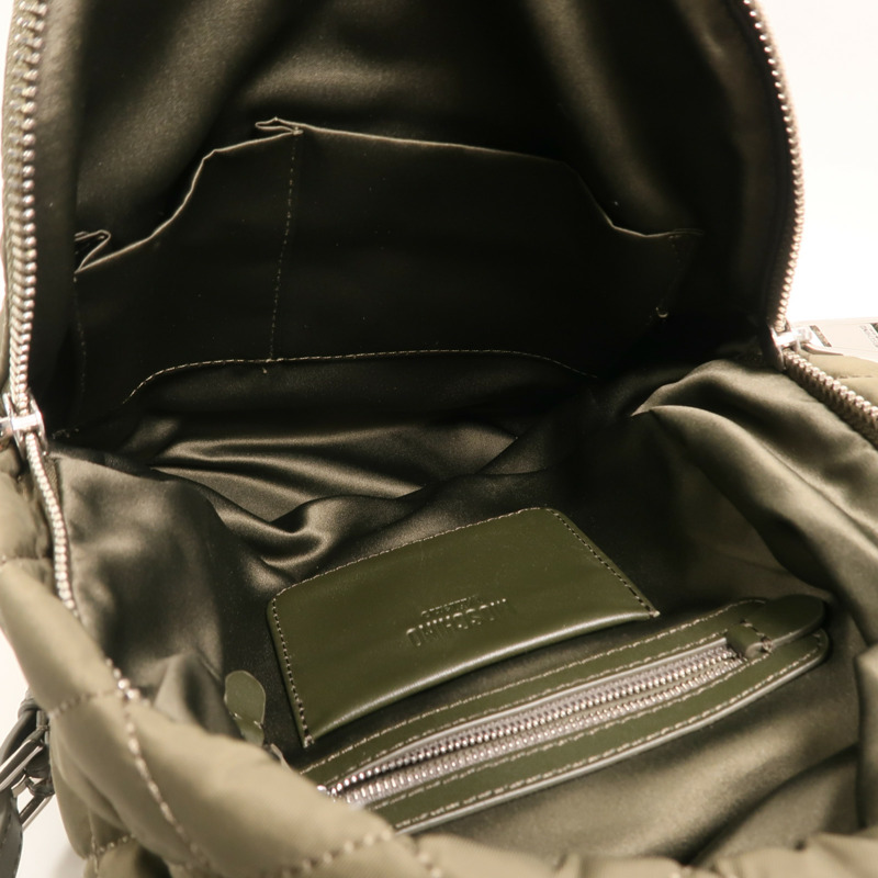 MOSCHINO 尼龍Backpack銀扣背包-4