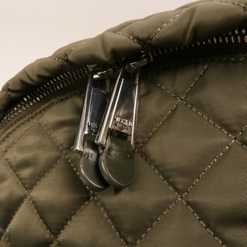 MOSCHINO 尼龍Backpack銀扣背包-13