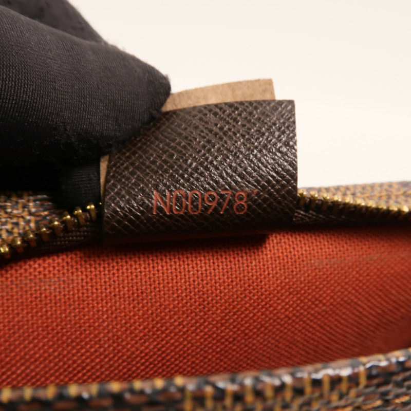 LOUIS VUITTON Damier Trousse Pochette金扣手挽袋-6