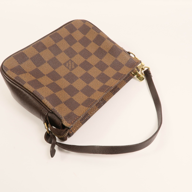 LOUIS VUITTON Damier Trousse Pochette金扣手挽袋-7