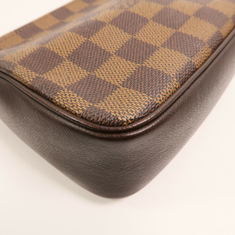 LOUIS VUITTON Damier Trousse Pochette金扣手挽袋-10