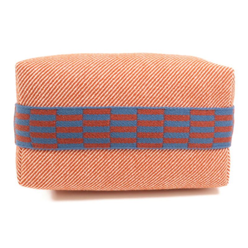 HERMES 帆布Bride A Brac PM銀扣手挽袋-3