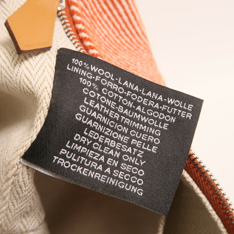 HERMES 帆布Bride A Brac PM銀扣手挽袋-6