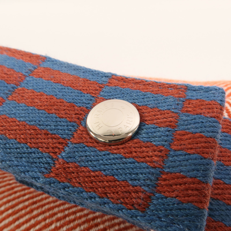 HERMES 帆布Bride A Brac PM銀扣手挽袋-8