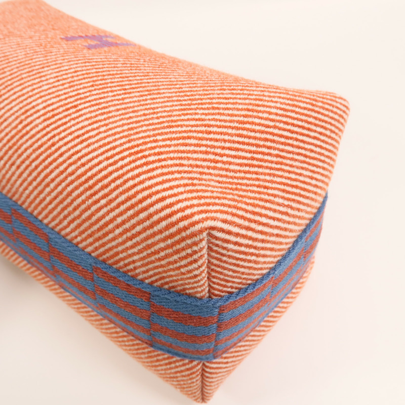 HERMES 帆布Bride A Brac PM銀扣手挽袋-11