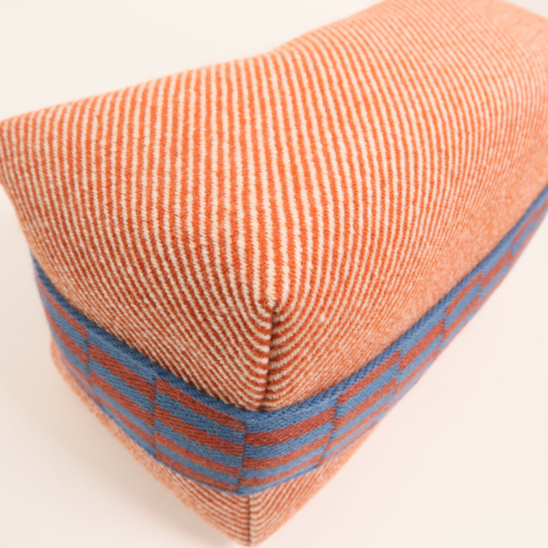 HERMES 帆布Bride A Brac PM銀扣手挽袋-14