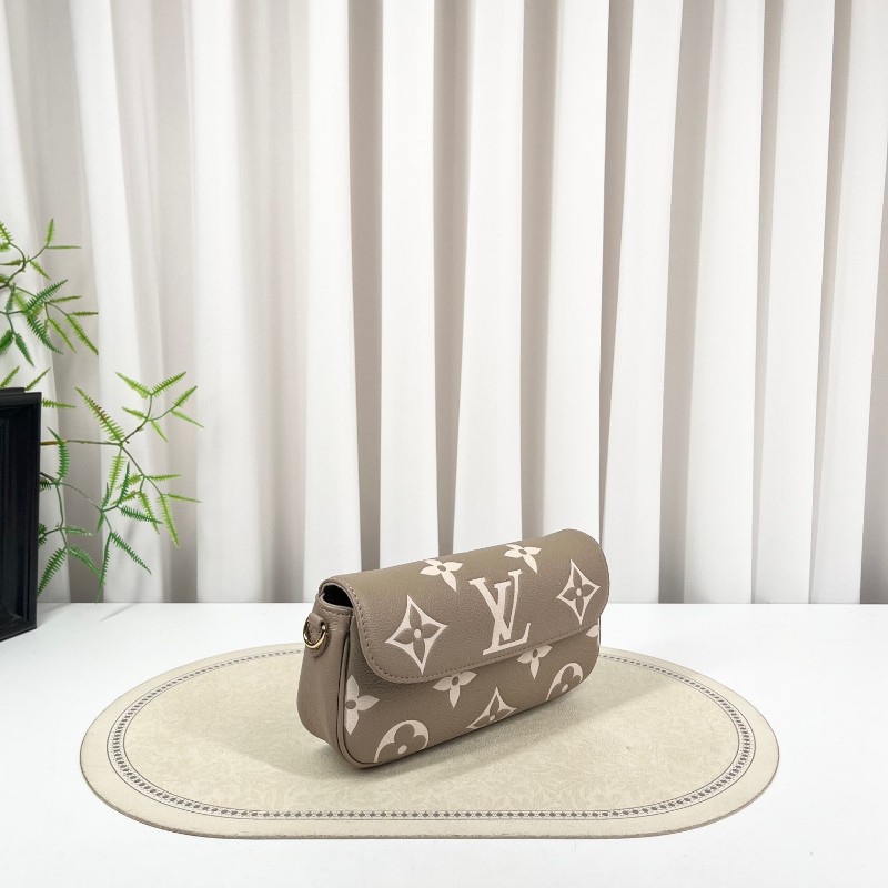 sz yff LV路易威登 26年3月4日全套 芯片款 大象灰全皮ivy法棍包 牛皮革 腋下手提单肩包 多種背法 溫柔百搭-2