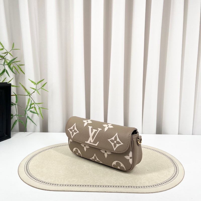 sz yff LV路易威登 26年3月4日全套 芯片款 大象灰全皮ivy法棍包 牛皮革 腋下手提单肩包 多種背法 溫柔百搭-3