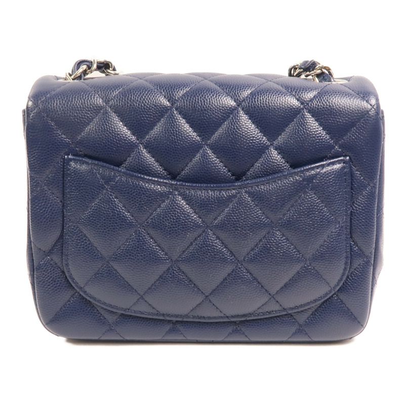 CHANEL 牛皮皮革Classic 17銀扣鏈帶肩背袋-1