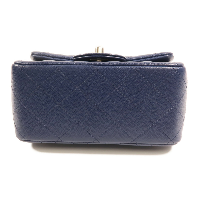 CHANEL 牛皮皮革Classic 17銀扣鏈帶肩背袋-3