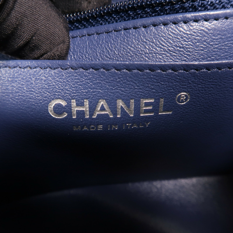 CHANEL 牛皮皮革Classic 17銀扣鏈帶肩背袋-5