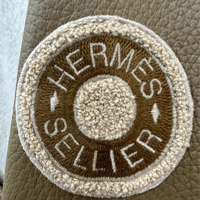 Hermes愛馬仕羊絨拼皮棒球服夾克外套 38碼-2