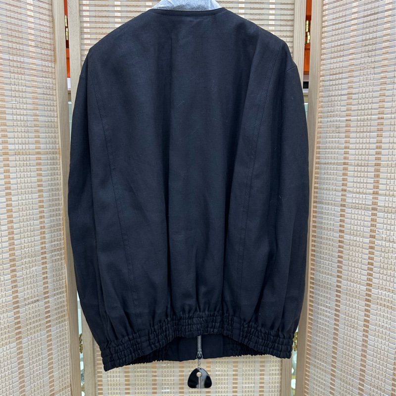 LV 黑色金屬logo無袖坎肩馬夾夾克外套 34碼-1