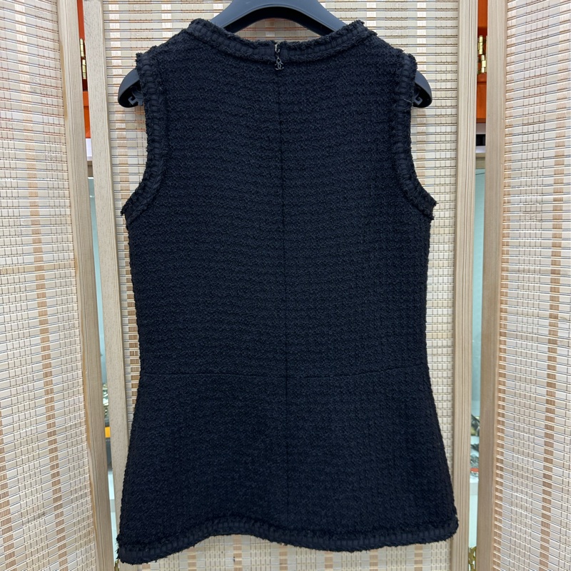 Chanel 香奈兒 16年羅馬系列黑色粗花呢上衣 36碼-1