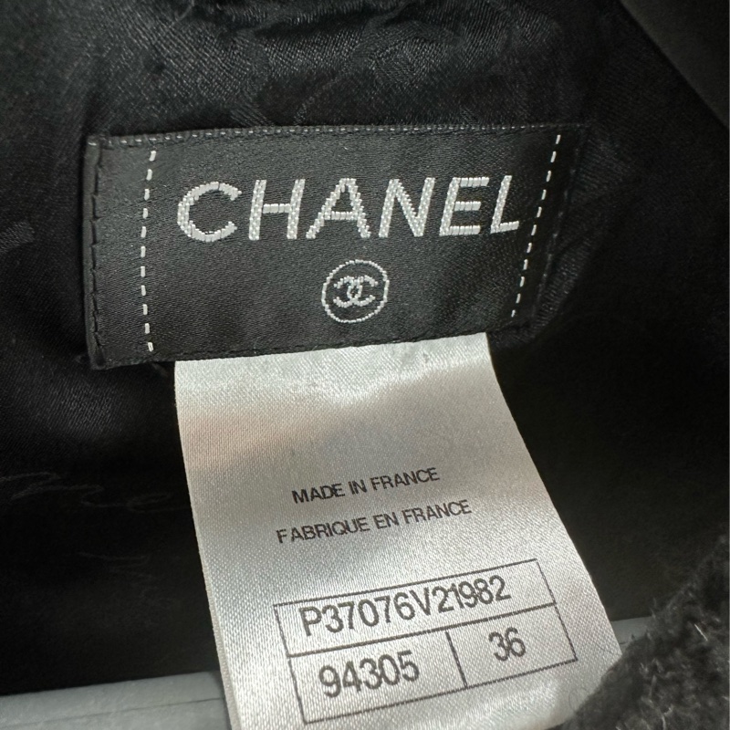 Chanel 香奈兒 16年羅馬系列黑色粗花呢上衣 36碼-2