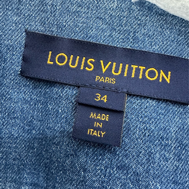 LV /Louis Vuitton 路易威登 徽章刺繡牛仔外套 34 碼-2
