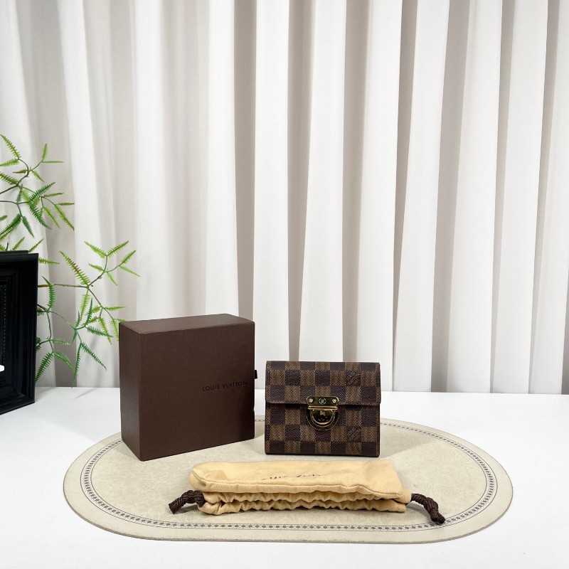 LV路易威登 曼哈頓短款錢包卡包 內裡卡位多 容量大-5