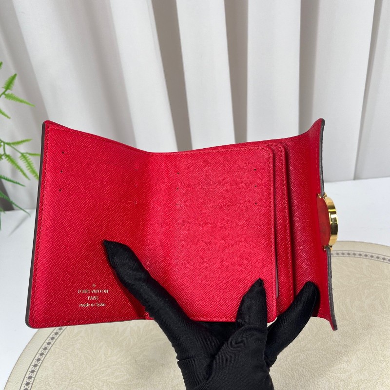 LV路易威登 曼哈頓短款錢包卡包 內裡卡位多 容量大-11