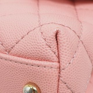 Chanel Coco Handle Caviar Pink 香奈兒可可蜜桃粉粉紅色荔枝皮單肩手提包-26