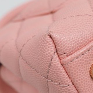 Chanel Coco Handle Caviar Pink 香奈兒可可蜜桃粉粉紅色荔枝皮單肩手提包-27