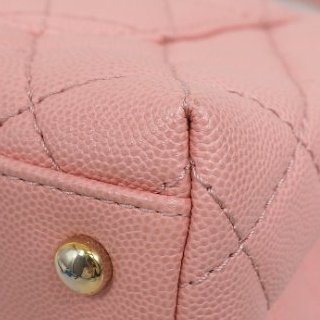 Chanel Coco Handle Caviar Pink 香奈兒可可蜜桃粉粉紅色荔枝皮單肩手提包-28