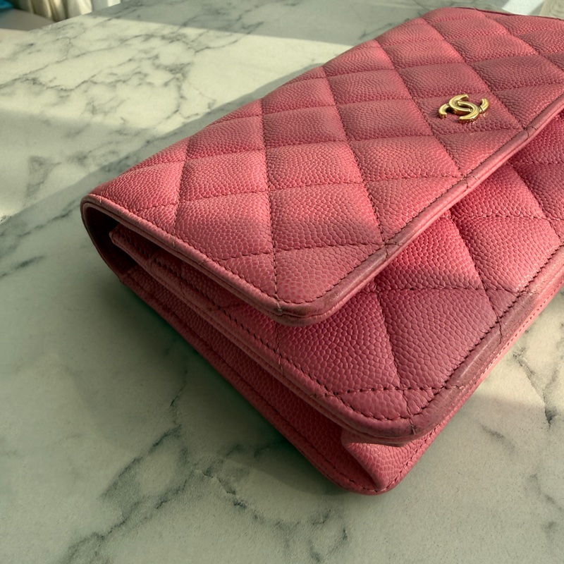 Chanel WOc粉色荔枝 超可愛-1