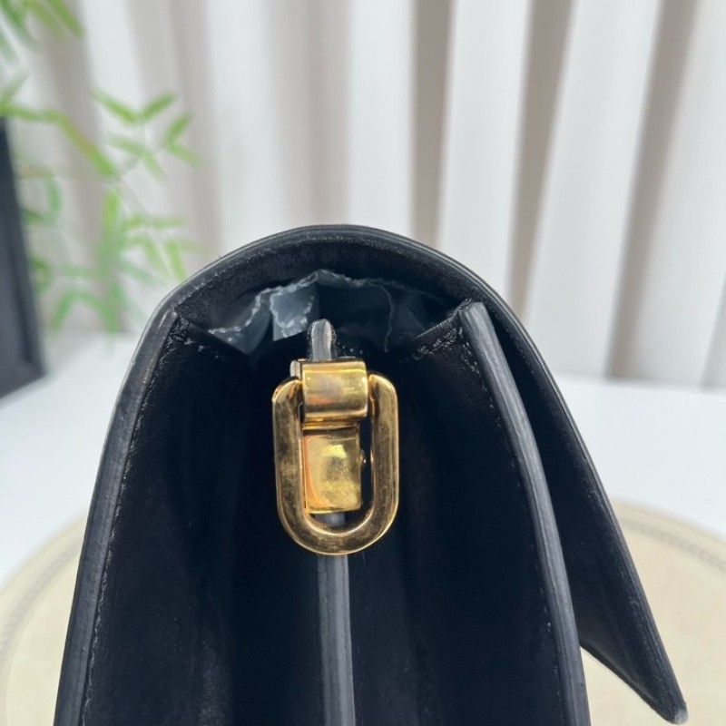 LV路易威登 DAUPHINE 黑色拼白色 1854老花 帆布拼牛皮達芙妮 容量適中 時尚高級-12