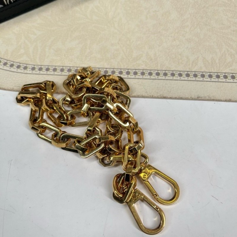 LV路易威登 DAUPHINE 黑色拼白色 1854老花 帆布拼牛皮達芙妮 容量適中 時尚高級-18