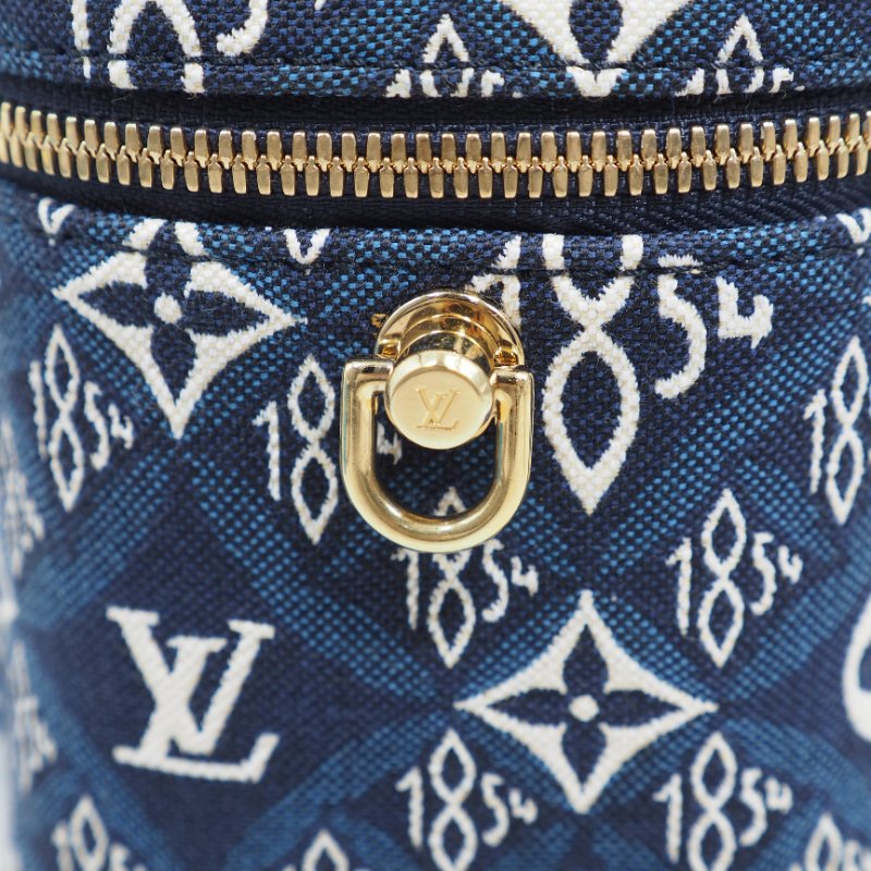 LV Louis Vuitton Since 1854 Vanity Case PM 路易威登1854系列牛仔丹寧藍提花化妝包 手提肩背包-19