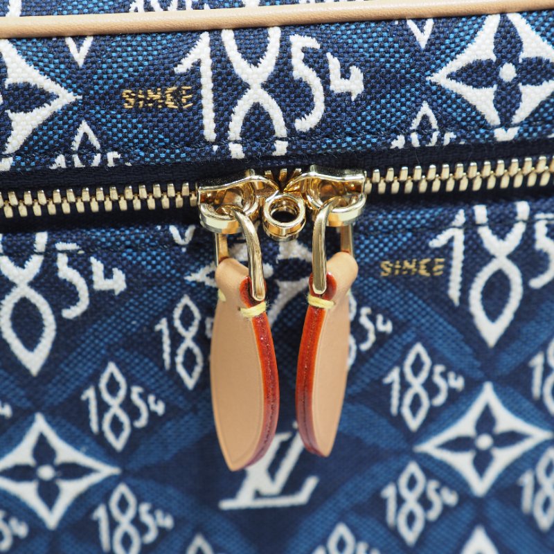 LV Louis Vuitton Since 1854 Vanity Case PM 路易威登1854系列牛仔丹寧藍提花化妝包 手提肩背包-20